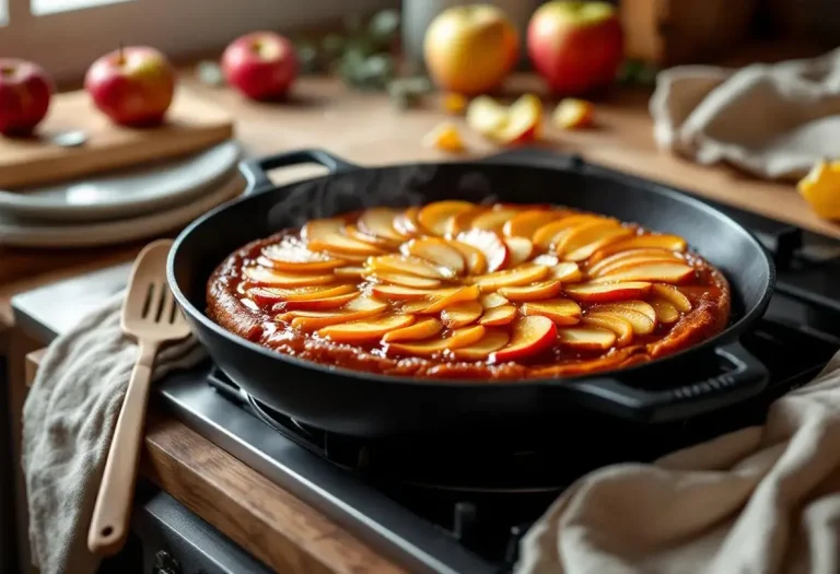 Attention : ce gâteau aux pommes à la poêle, prêt en 15 minutes, va vous faire oublier votre four