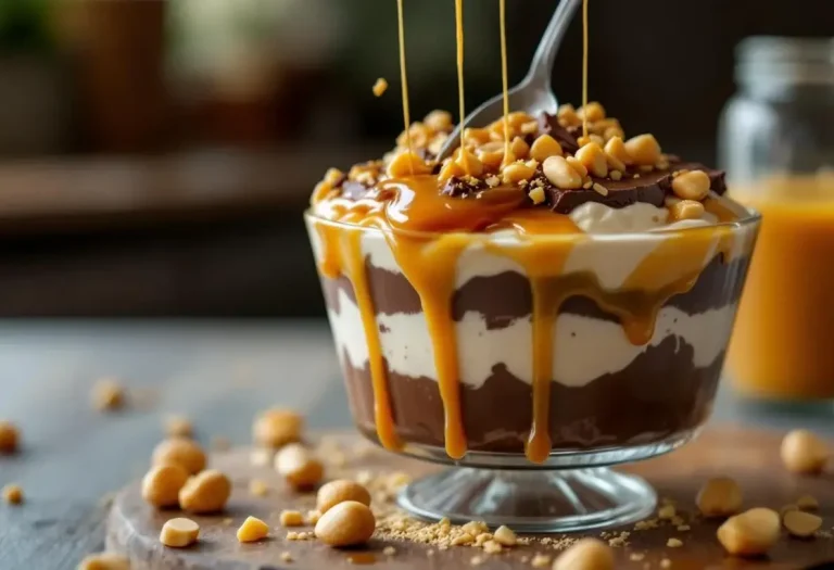 Attention, dessert « monstre » : ce caramel-chocolat aux cacahuètes est tellement coulant qu’il devient carrément addictif