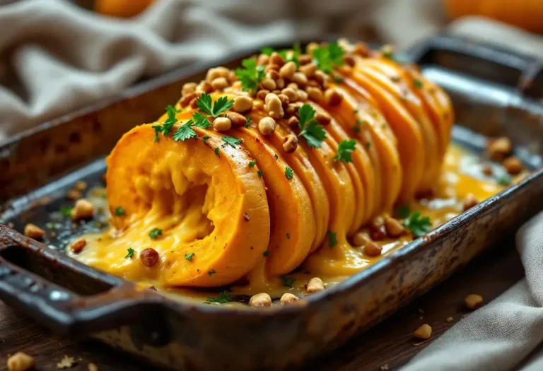 Attention : cette courge butternut tranchée comme un rôti et gratinée au four va réchauffer tout votre automne
