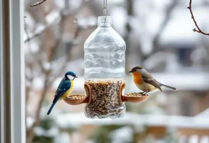 Comment une simple bouteille plastique devient une mangeoire idéale pour les oiseaux