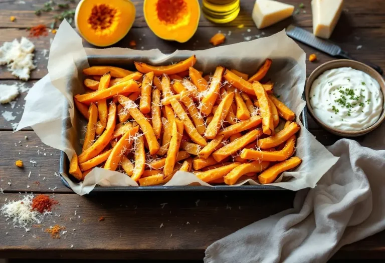 Frites de courge butternut au parmesan : l’alternative saine et croustillante aux classiques frites d’automne