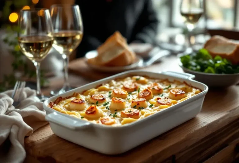 Gratin poireaux–Saint-Jacques : facile à préparer, mais digne d’un vrai repas de fête