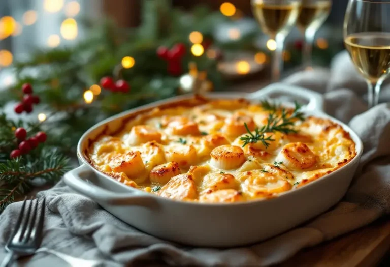 Oubliez la dinde : ce gratin Saumon & Saint-Jacques est le plat de Noël rêvé