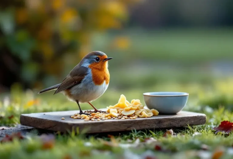Rouges-gorges au jardin : ce soir, sortez dehors cet aliment de base à 3 centimes, que la plupart des jardiniers oublient