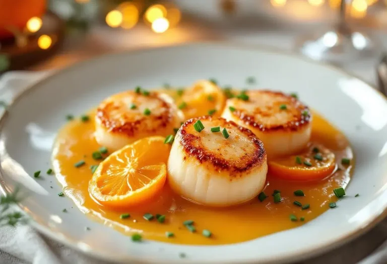 Saint-Jacques et clémentines : l'entrée festive parfaite pour les fêtes