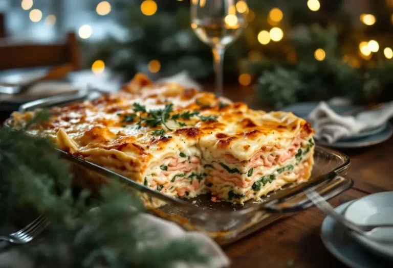 Une avalanche de béchamel, de saumon fondant et de fromage gratiné : ces lasagnes de Noël sont juste irrésistibles