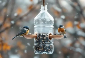 Voici comment une simple bouteille plastique devient une mangeoire idéale pour les oiseaux