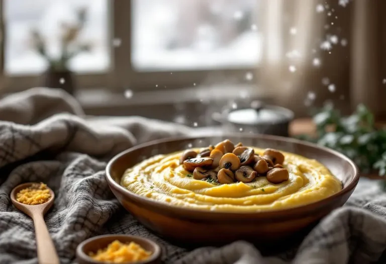 5 minutes de cuisson, 4 ingrédients : ce combo polenta-champignons ultra crémeux fait sensation dès les premiers froids