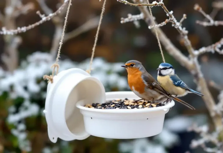Arrêtez de jeter ce petit pot en plastique : il devient la mangeoire préférée des oiseaux cet hiver