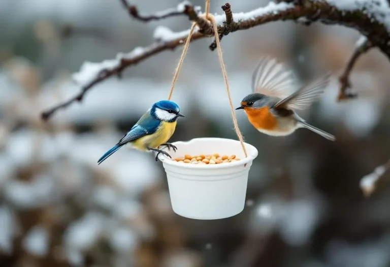 Arrêtez de jeter ce pot en plastique : les oiseaux en raffolent surtout en hiver