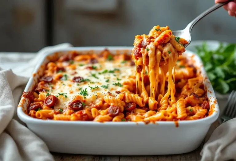 Ce gratin de pâtes à l’italienne aux tomates séchées devient vite irrésistible : sauce crémeuse, fromage doré
