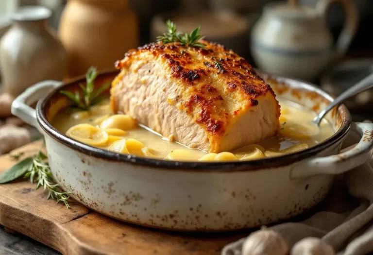 Ce rôti de porc cuit au lait est si fondant qu’on le coupe à la cuillère