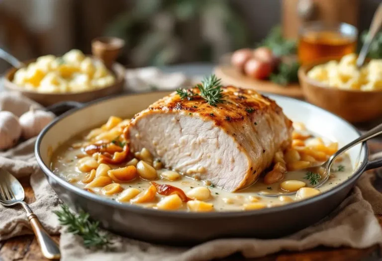 Ce rôti de porc cuit au lait est tellement fondant qu’on le coupe à la cuillère