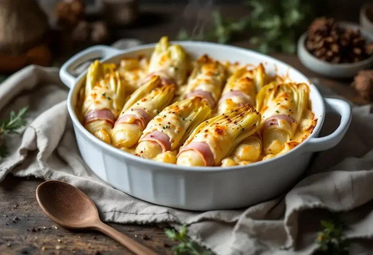Chaud, crémeux et réconfort express : le gratin d’endives au jambon