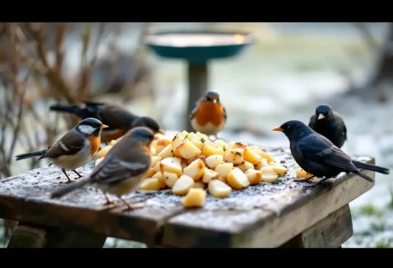 En janvier, ce drôle de reste de repas que les jardiniers britanniques doivent absolument jeter au jardin pour aider les oiseaux