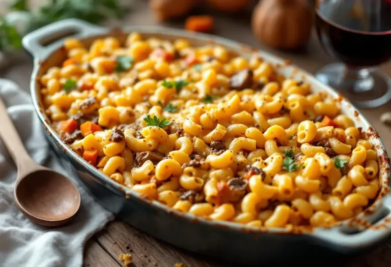 Gratin de coquillettes au bœuf bourguignon : recette anti‑gaspillage, ultra fondante et riche en saveurs automnales