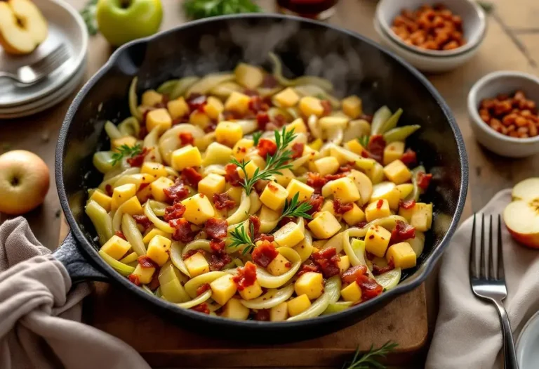 « Je la prépare en 10 minutes pour toute la famille » : ma poêlée poireaux-pommes-lardons ultra rapide et vraiment simple