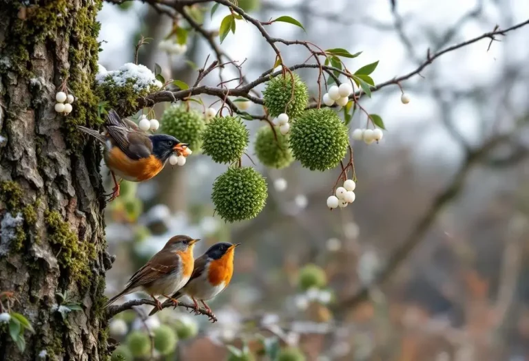 Le gui, ce parasite qui porte bonheur aux oiseaux