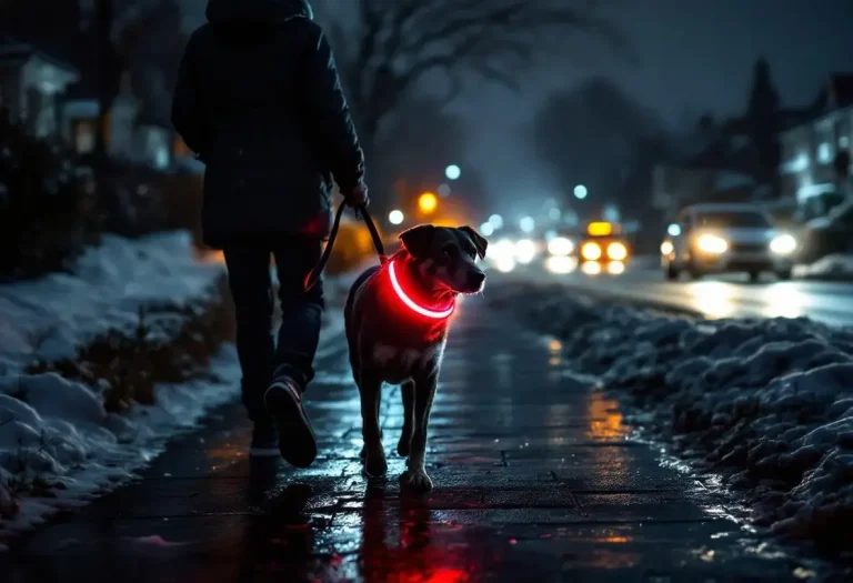 Les propriétaires de chiens font tous ça chaque hiver, cet accessoire à moins de 3 € chez Action rend votre animal bien visible à 500 mètres