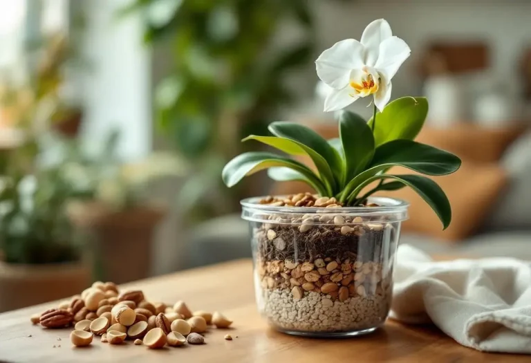 Ne jetez plus ces coquilles d'apéro : elles peuvent réveiller vos orchidées épuisées en quelques semaines