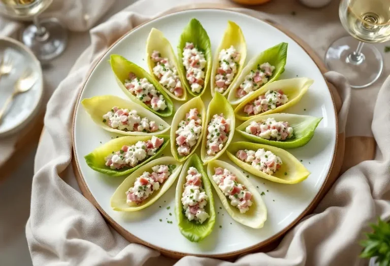 Petites barquettes d’endive au jambon pour un apéritif vraiment express et gourmand