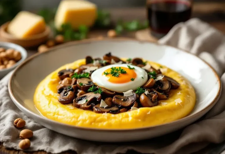 Rapide, ultra gourmande et plus simple qu’un risotto : cette polenta crémeuse aux champignons a bouleversé mes dîners de saison !