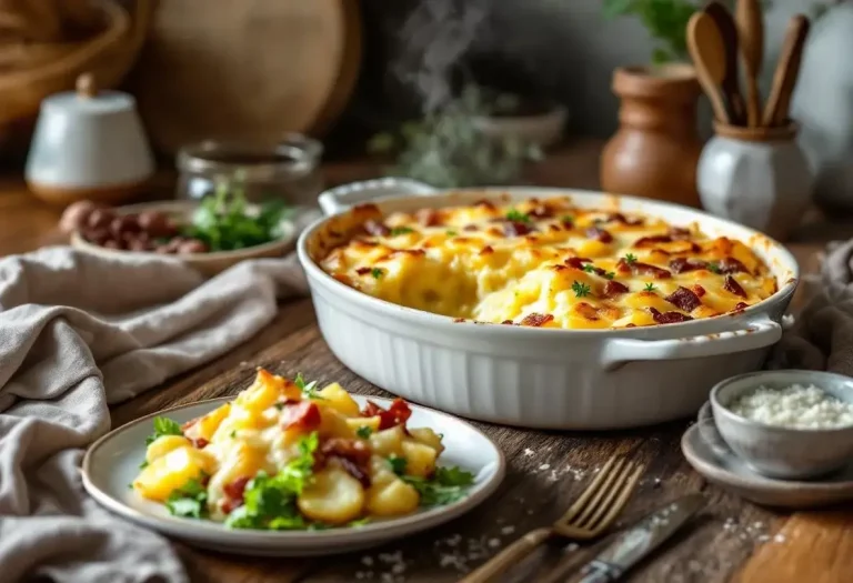 Tartiflette à la cancoillotte : le gratin ultra fondant et plus léger, très facile au four