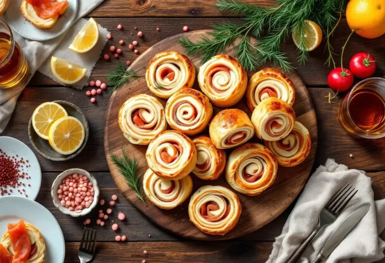 Trop simples pour être si bons ? Ces petits roulés feuilletés au fromage et saumon éclipsent les verrines