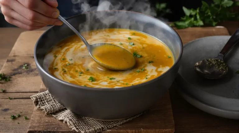 La soupe de lentilles corail au poireau et citron qui réchauffe sans alourdir : la recette idéale pour les soirs d’hiver