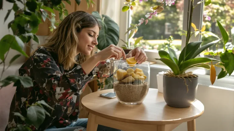 Orchidée : je la fais refleurir très vite en ajoutant une simple pomme de terre dans le pot