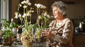 Orchidée : je la fais refleurir très vite grâce à une simple pomme de terre dans le pot