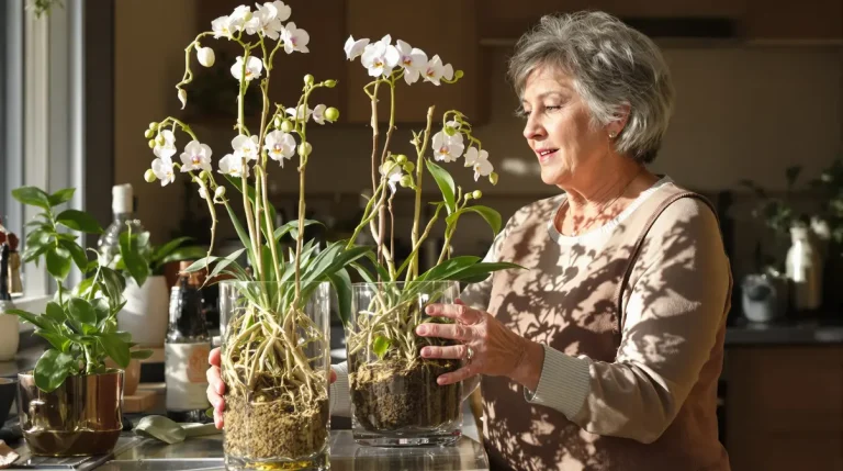 Orchidée : je la fais refleurir très vite grâce à une simple pomme de terre dans le pot