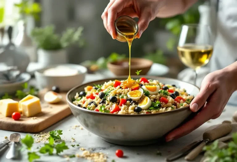 sauce de salade de riz