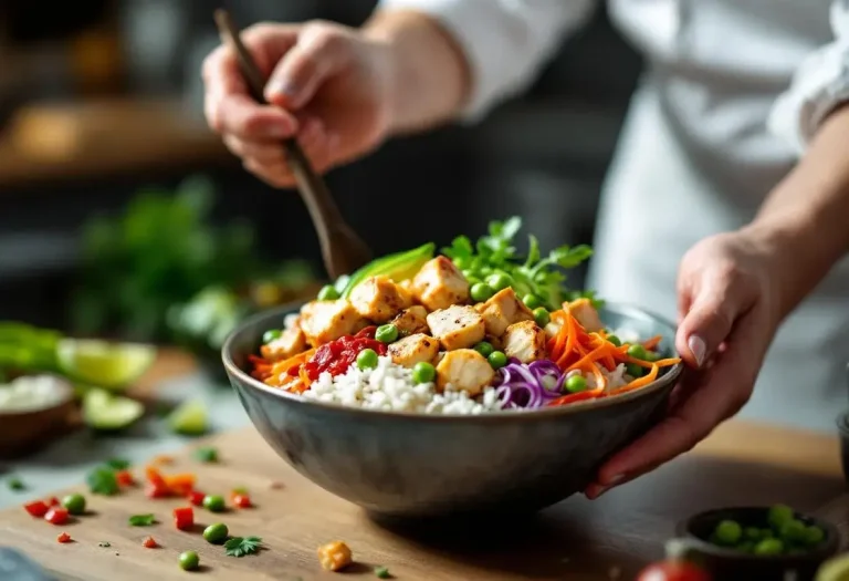 recette poke bowl poulet