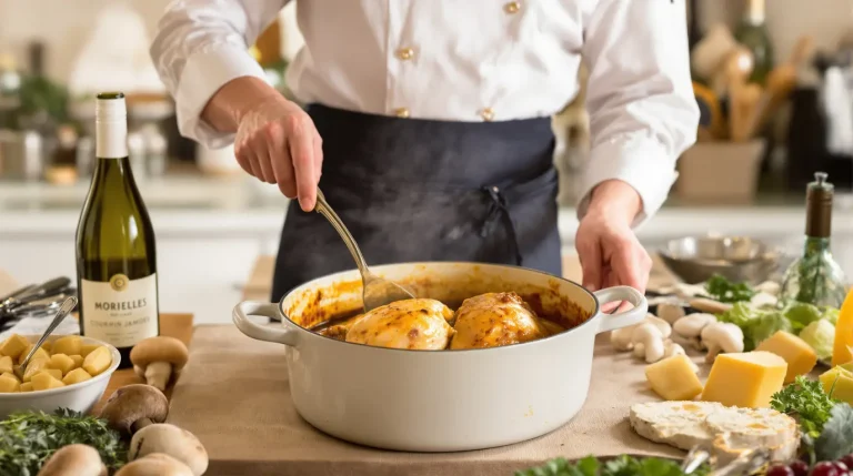 peut on faire un poulet au vin jaune la veille
