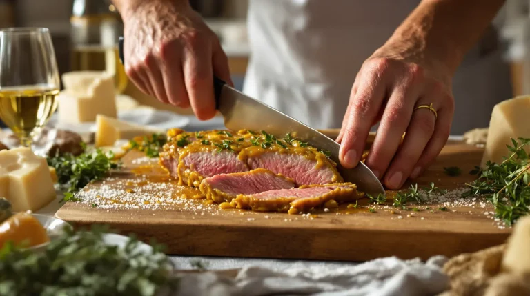 recette gastronomique filet mignon de porc moutarde