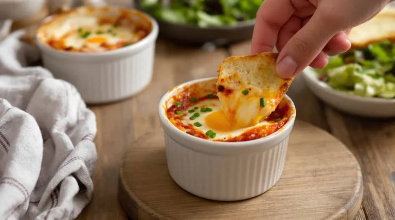 C’est le plat que je fais quand je n’ai envie de rien préparer : œufs cocotte tomate-fromage en 12 min