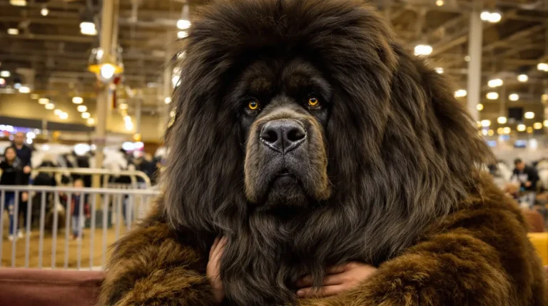 Salon de l'Agriculture : ce Dogue du Tibet mayennais, « champion de France », participe au CGA