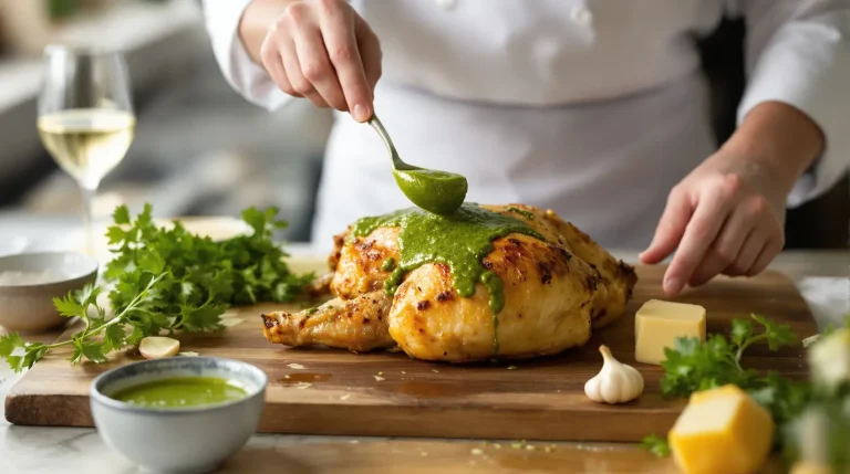 Recette express de sauce verte pour poulet braisé sauce verte pour poulet braisé