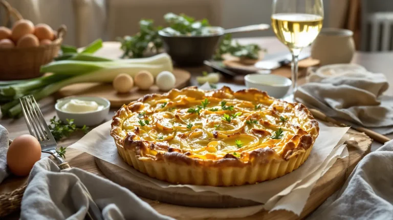 tarte aux poireaux à l'ancienne