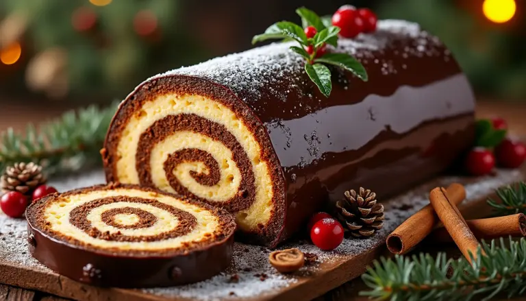 apprenez à préparer une bûche de noël délicieuse avec un insert croustillant qui ravira vos papilles et vos invités. recette simple et gourmande à découvrir !