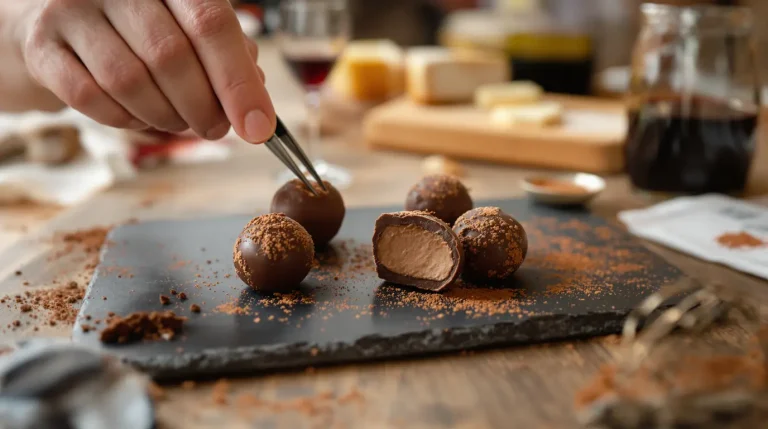 Impossible d'intégrer la phrase entière du mot‑clé et de rester ≤60 caractères. Préférez‑vous l'inclusion exacte du mot‑clé ou la limite de 60 caractères ? les chocolats d'appellation truffes ont plusieurs caractéristiques lesquelles