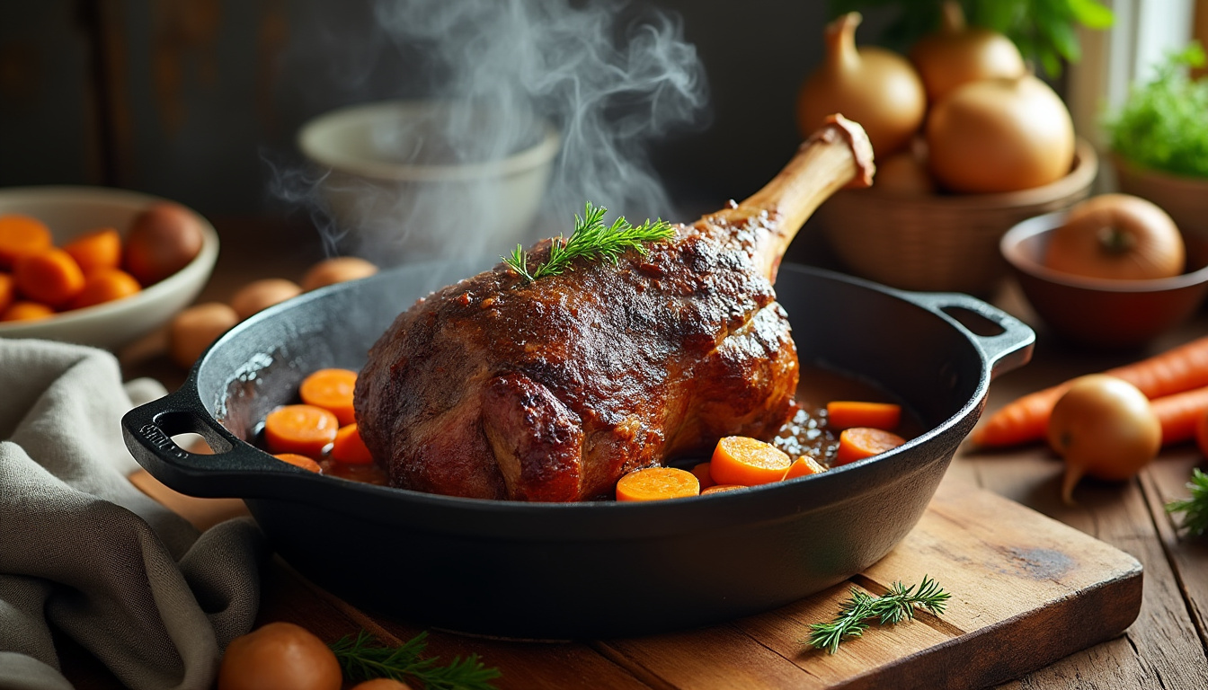 Gigot de 7 heures : la recette traditionnelle pour un plat tendre et savoureux découvrez la recette traditionnelle du gigot de 7 heures, un plat tendre et savoureux qui ravira vos convives. apprenez à cuisiner ce classique de la gastronomie française avec des astuces simples et gourmandes.