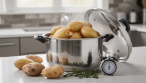 découvrez notre guide pratique pour maîtriser le temps de cuisson des pommes de terre à la cocotte minute et réussir vos recettes rapidement et facilement.