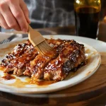 travers de porc au miel et sauce soja au four