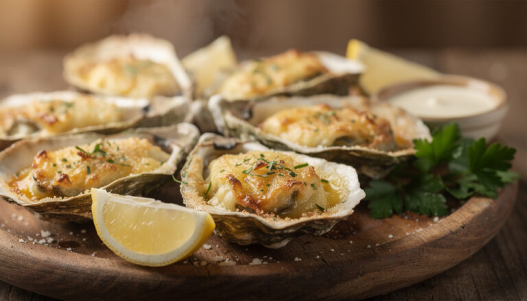 découvrez une recette facile et rapide pour préparer des huîtres gratinées savoureuses, parfaites pour impressionner vos invités à l'apéritif ou en entrée.