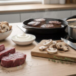 découvrez notre recette facile de filet mignon à la crème et aux champignons, avec des étapes détaillées pour une préparation et une cuisson parfaites.